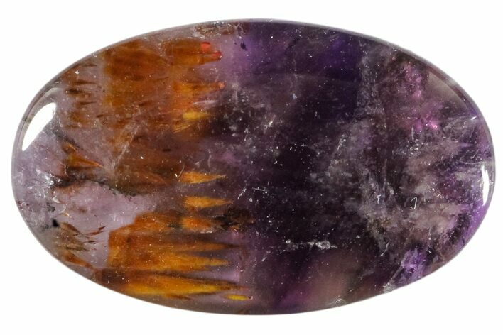 Amethyst Cacoxenite Oval Cabochon #171383